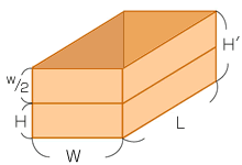 H’= W / 2 + H = 215mm以上　上記は標準寸法にて、範囲外の場合でも御気軽に御問合せ下さい。